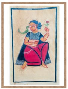 Bibi Jaan Feminine Grace V Bengal Pattachitra Wall Art