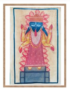Jai MA Kaali Kalkatte Vaali Bengal Pattachitra Wall Art