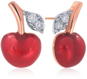 Rosy Cherry Kids Diamond Studs