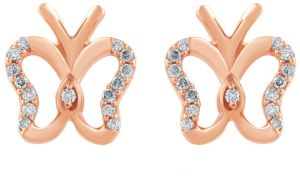 Tiny Butterfly Kids Diamond Studs