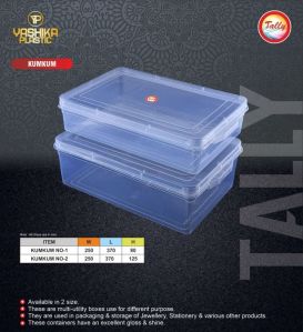 Transparent Plastic Storage Boxes