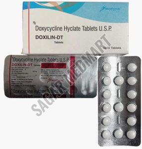 Doxilin-DT Doxycycline 100 Mg Tablet, Packaging Type : Box