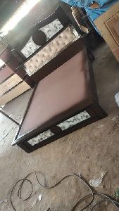 Plywood Head Storage Double Cot Bed, Dimension : 6*5 Feet for Home