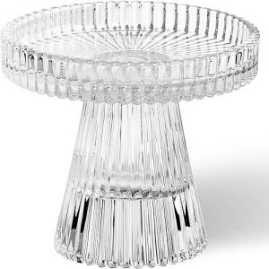 Decorative Transparent Glass Pillar Candle Holder