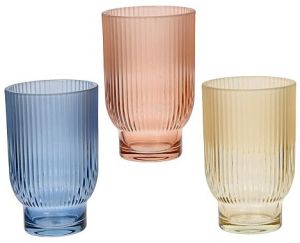 Multicolor Crystal Glass T-Light Holder