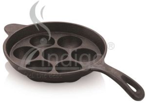 Cast Iron Appam Pan WITH Hdl