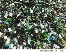 Glass Bottle Scrap, For Recycling Industrial
