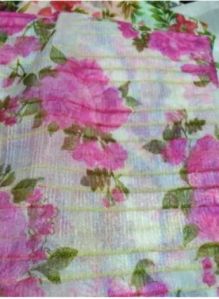 Floral Printed Polyester Kurti Fabrics