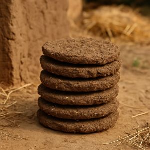 cow dung cake