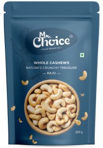 MR. Choice Raw Whole Cashew Nuts, Color : White, Creamy