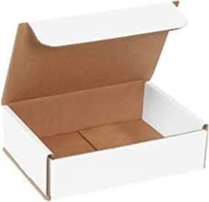 7X5X2.5 Rectangular Regular White Paper Box