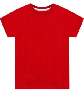 Red Mens Round Neck T-shirt