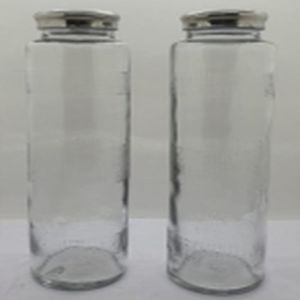 750 Ml Glass Dotted Water Bottle