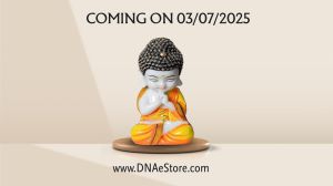 Handcrafted Baby Monk Resin Statue