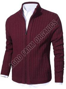 Mens Zipper Cardigan Sweater