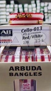 Polished Cello-013 Glass Kada, Color : Red, Gender : Female