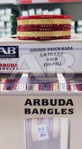 Polished Golden Touch Glass Kada, Color : Red, Gender : Female