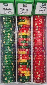 Polished Maherba Trance Glass Kada, Color : Red, Green & Yellow