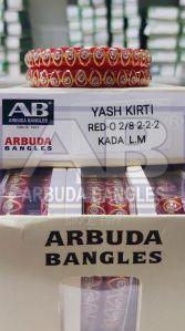 Polished Yash Kirti Glass Kada, Color : Red, Gender : Female