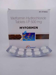 Myformin 500mg Metformin Tablets