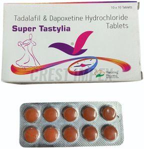 Super Tastylia Tablets, Shape : Round, Packaging Type : Box