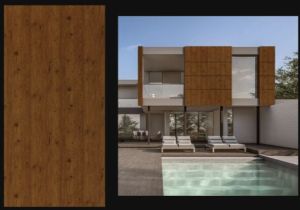 Novoceno Pine Wood Finish Aluminum Composite Panel