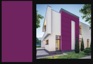 Purple Aluminum Composite Panel
