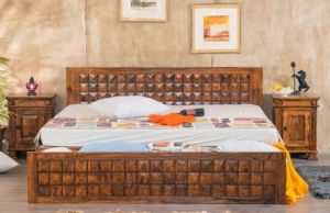 Diamond Wooden Bed