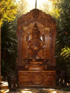 Wooden Lord Ganpati Statue
