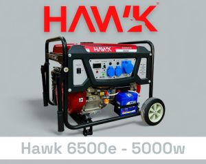 Hawk 5kw Portable Generator - Self Start