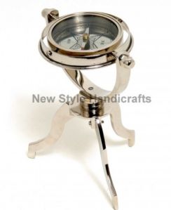 Brass Nautical Compass N-C.014 Standard, Weight : Lightweight