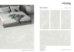 Mythos Blue - 60x120 Cm Blue Color High Glossy Tile