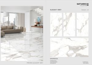 Statuario Classic Glossy Finish Glaze Vitrified Tiles