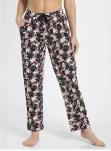 Jockey Black Print Sleep Pants for Women