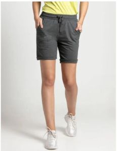 80% Cotton Jockey Charcoal Shorts for Women
