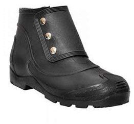 Black Button Safety Shoes