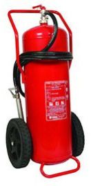 Steel Trolley Mounted Fire Extinguisher, Packaging Type : Red