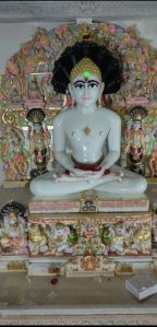 Marble mahavir swami god statue 11 इंच