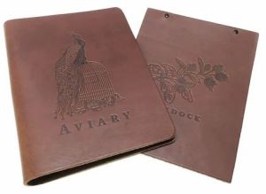 Leather Menu Folder Design Service