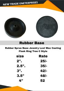 Rubber Sprue Base for Flask