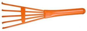 Polished Leaf Rake, Color : Orange, Weight : 550 Gm for Garden