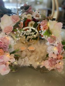 Wooden Engagement Ring Tray, Color : Multicolor