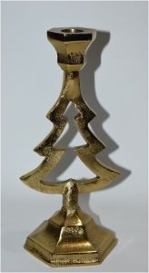 Festive Christmas Tree Taper Candle Holder
