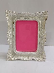 Ornate Silver Plated Rectangular Photo Frame