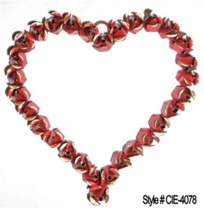 Red Bell Heart Shaped Wreath