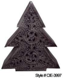 Rustic Dark Metal Christmas Tree