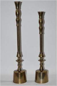 Sleek Modern Taper Candle Holder Set OF 2 Pcs