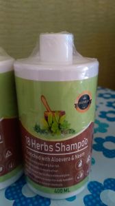 18 Hearbs Organic Hair Shampoo, Packaging Size : 500ml, 250ml