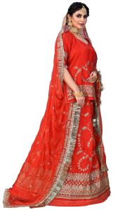 Georgette Lehenga Choli Rajputi Poshak Free Stitched Fully, Free