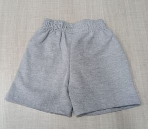 Solid Poly Cotton Boys School Uniform Shorts, Color : Grey